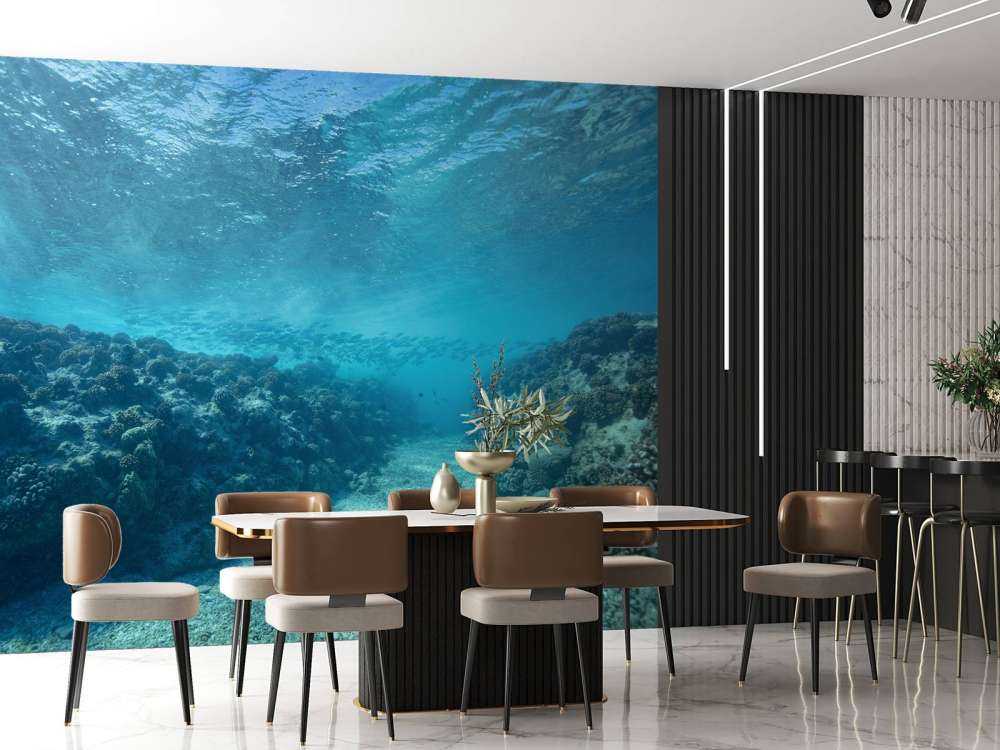 Podwodny świat z koralowcami