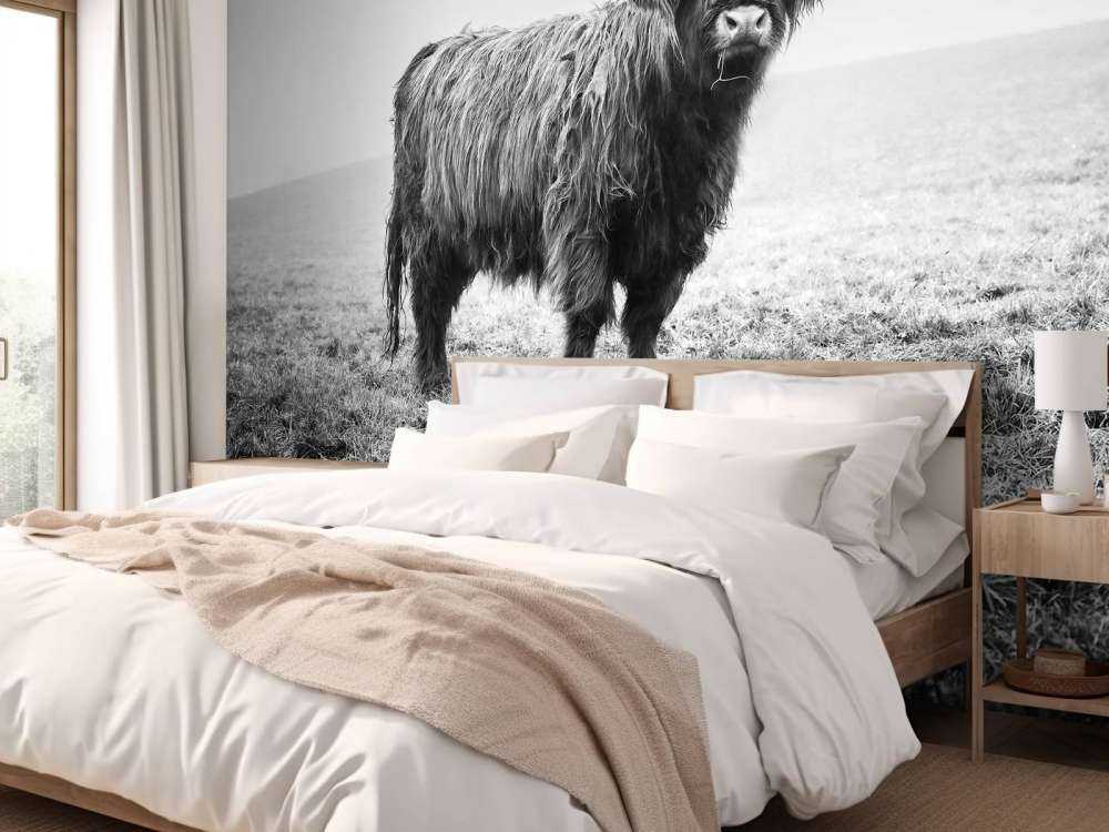 Szkocka rasa wyżynna w trawie