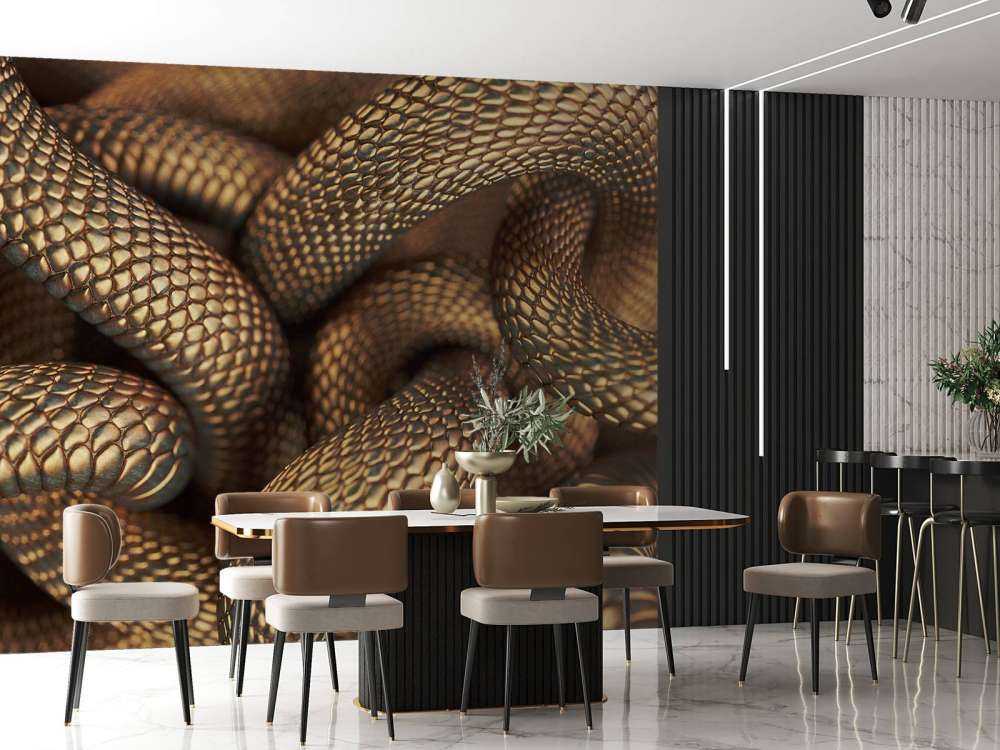 Węże w kolorze brązu