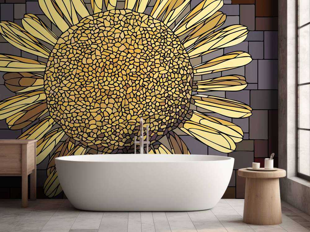 Żółty kwiat rumianku