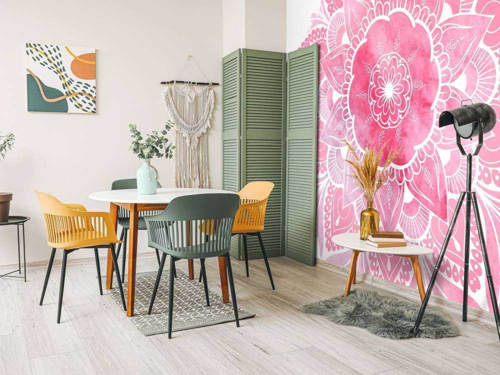 Mandala z motywem kwiatowym