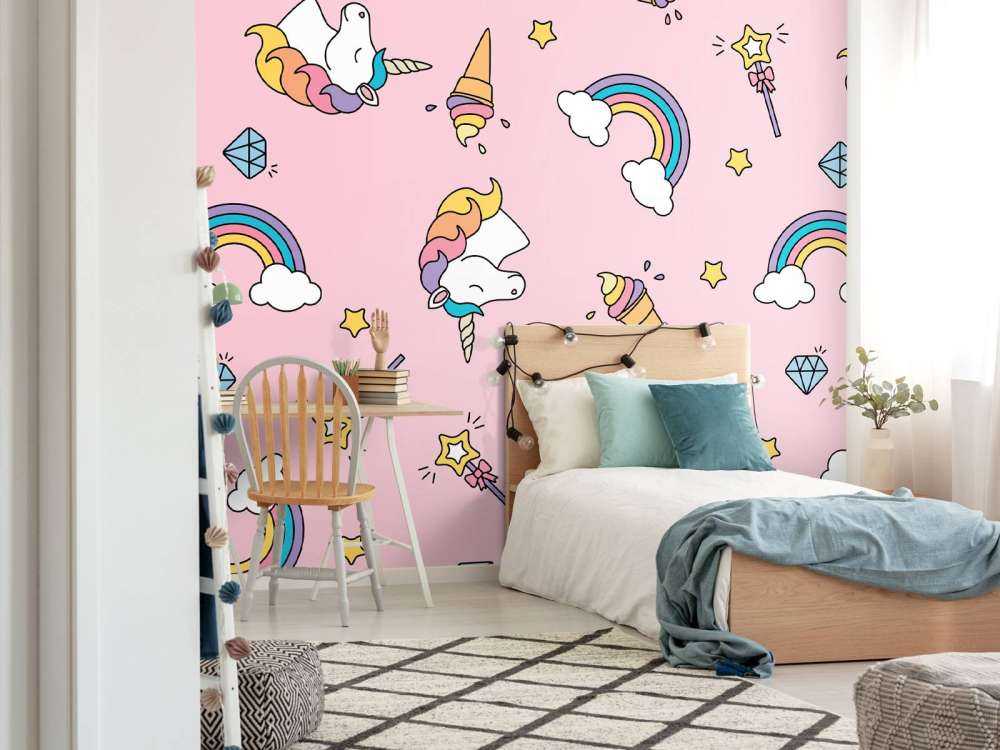 Kolorowy wzór jednorożca