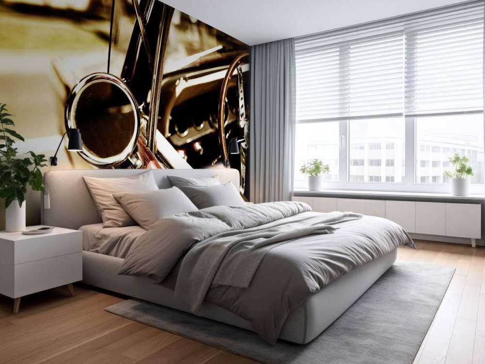 Czerwony, klasyczny samochód