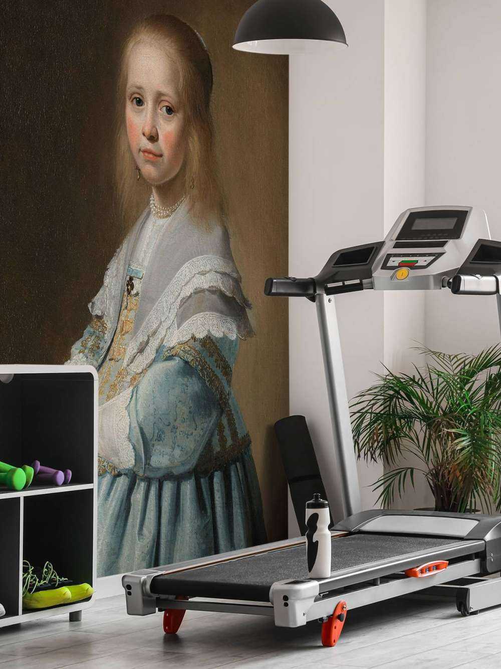 Portret dziewczyny w kolorze niebieskim