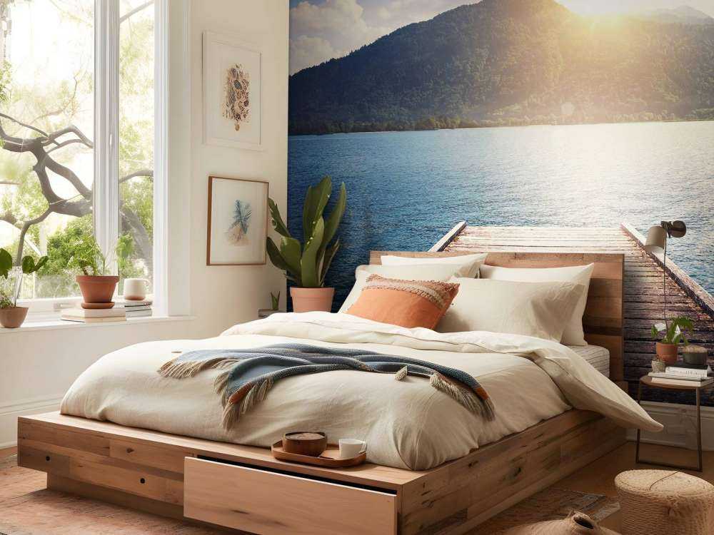 Rusztowanie do jeziora