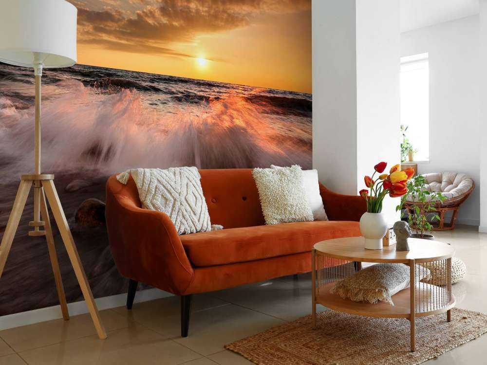 Romantyczny zachód słońca