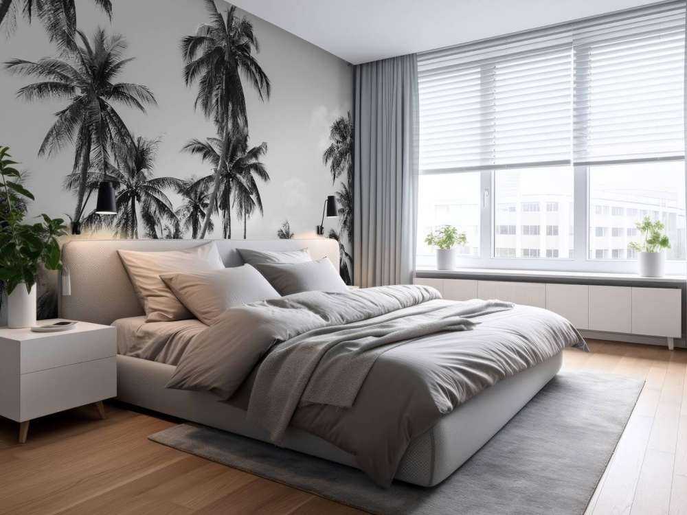 Palmy w czerni i bieli