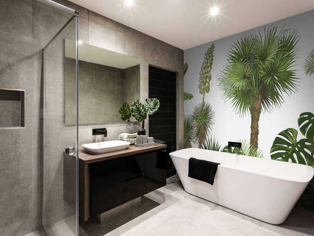 Zielone rośliny tropikalne