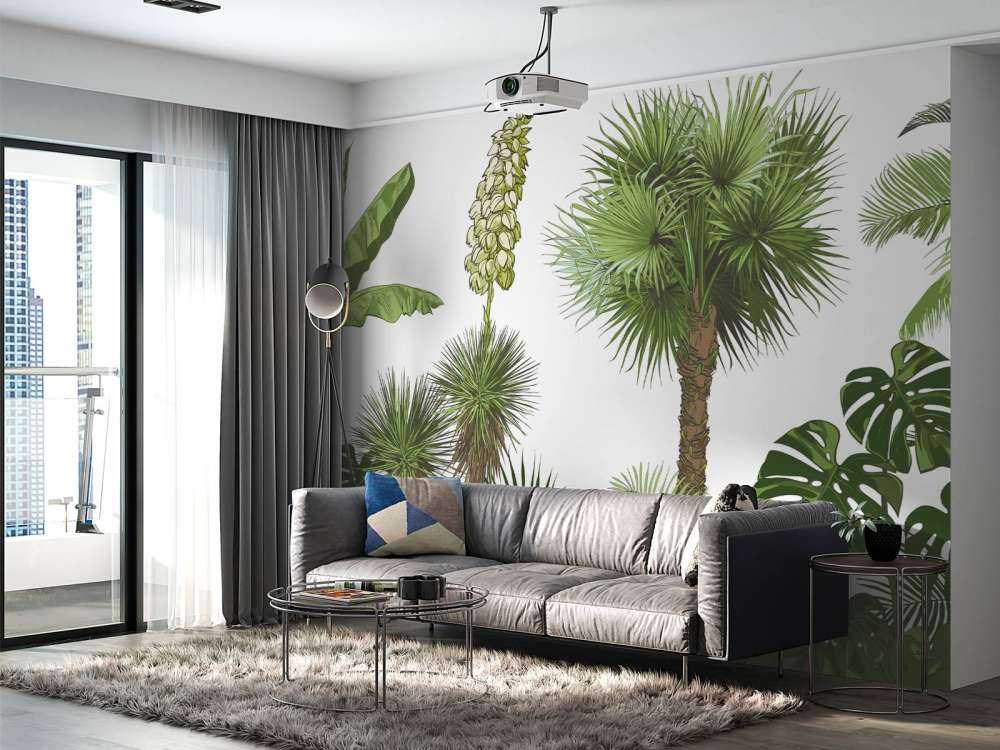 Zielone rośliny tropikalne