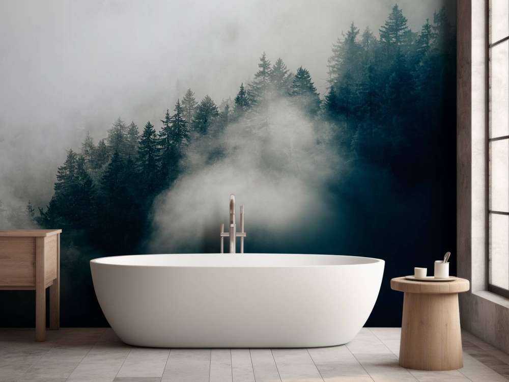 Mglisty alpejski poranek