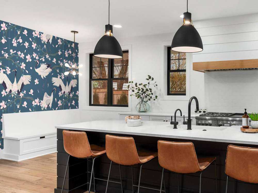 Żurawie z magnoliami