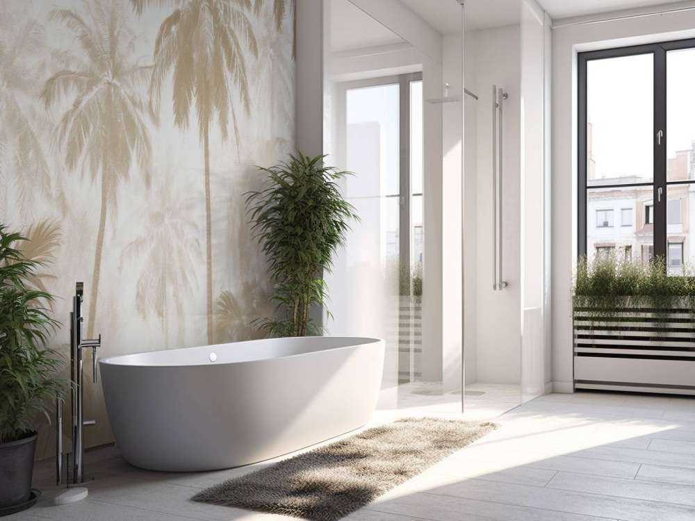 Mglisty Las Palmowy, taupe