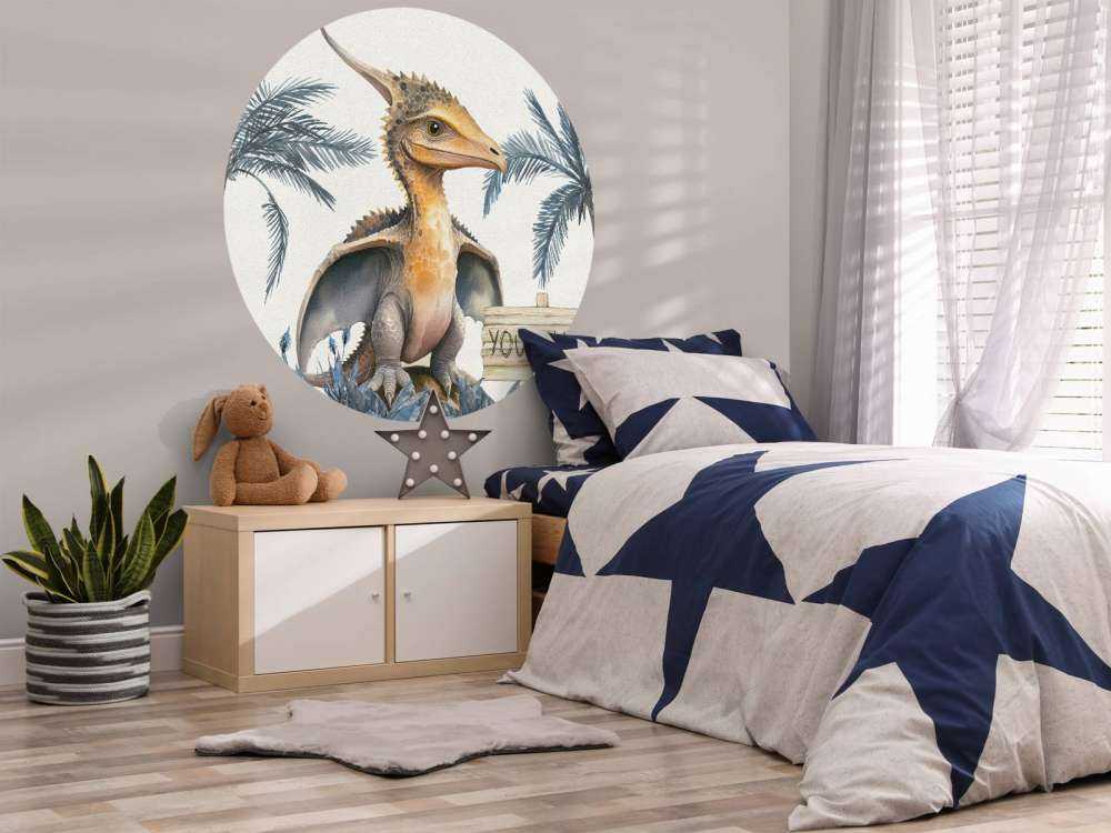 Młody pteranodon w niebieskiej dżungli