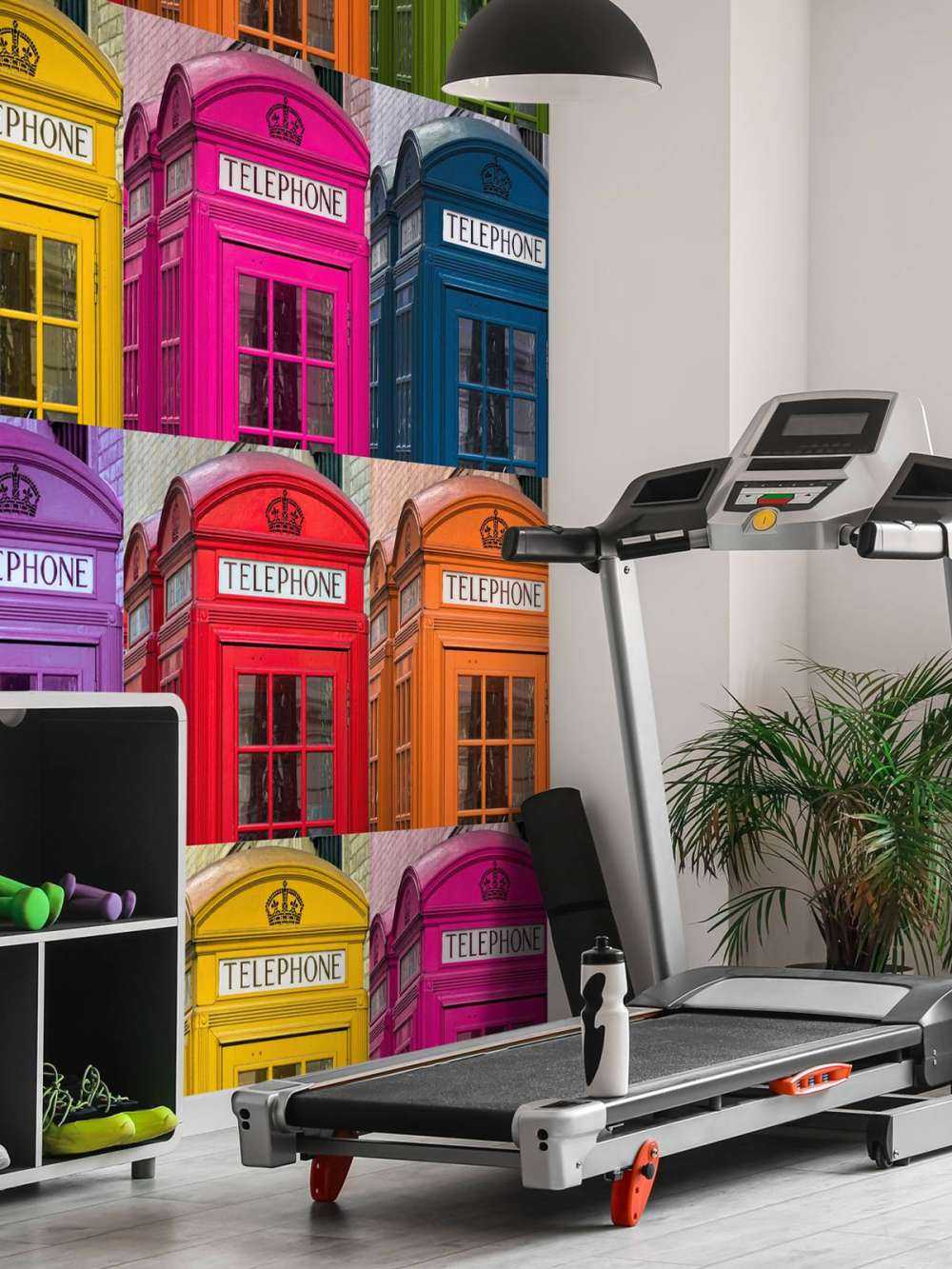 Multicolored Telephone Box