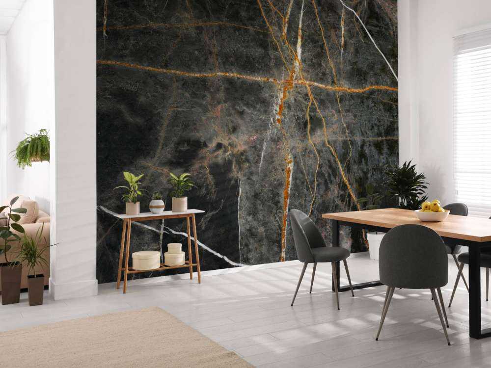 Ciemny marmur z odcieniami miedzi