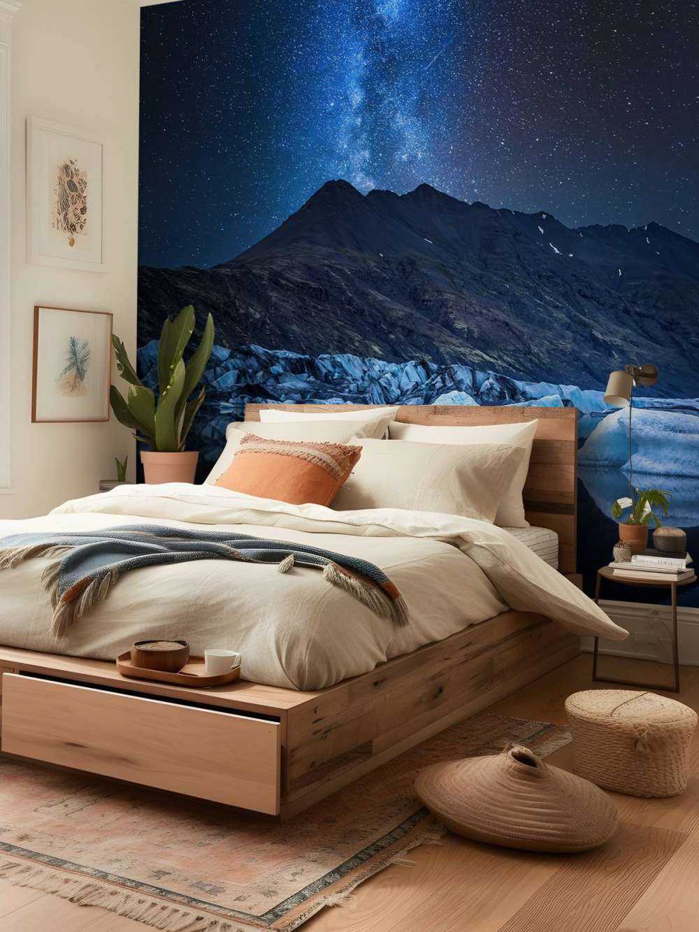 Droga Mleczna w pobliżu lodowca