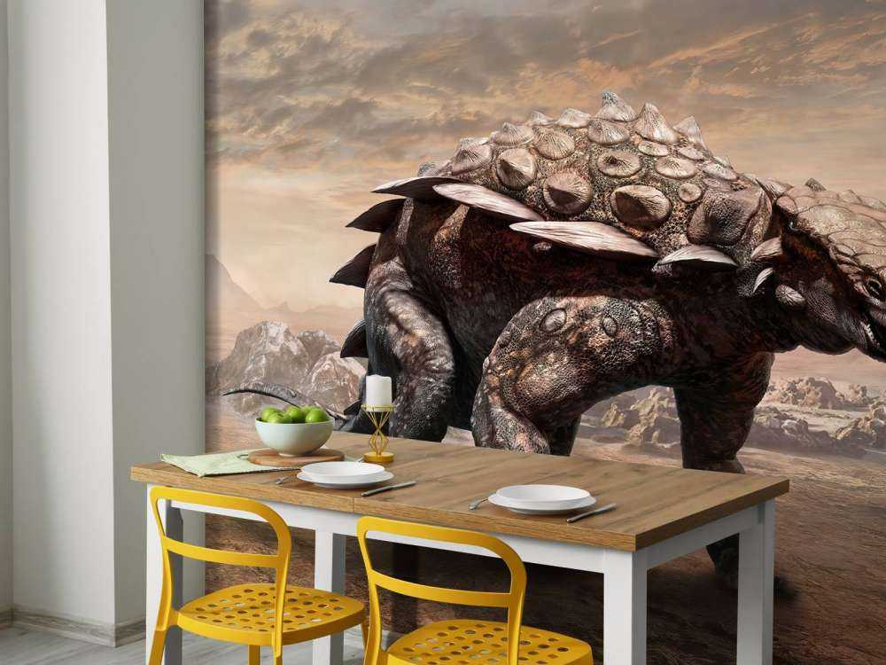 Dinozaur na opuszczonym terenie