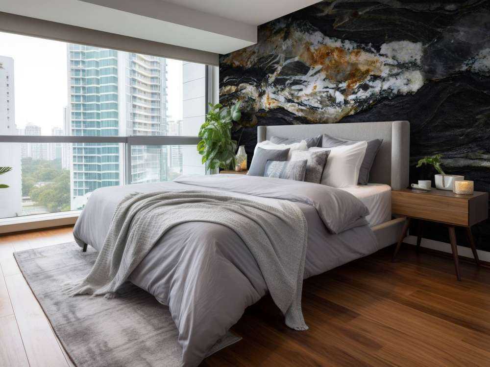 Czarny marmur z płaskorzeźbą