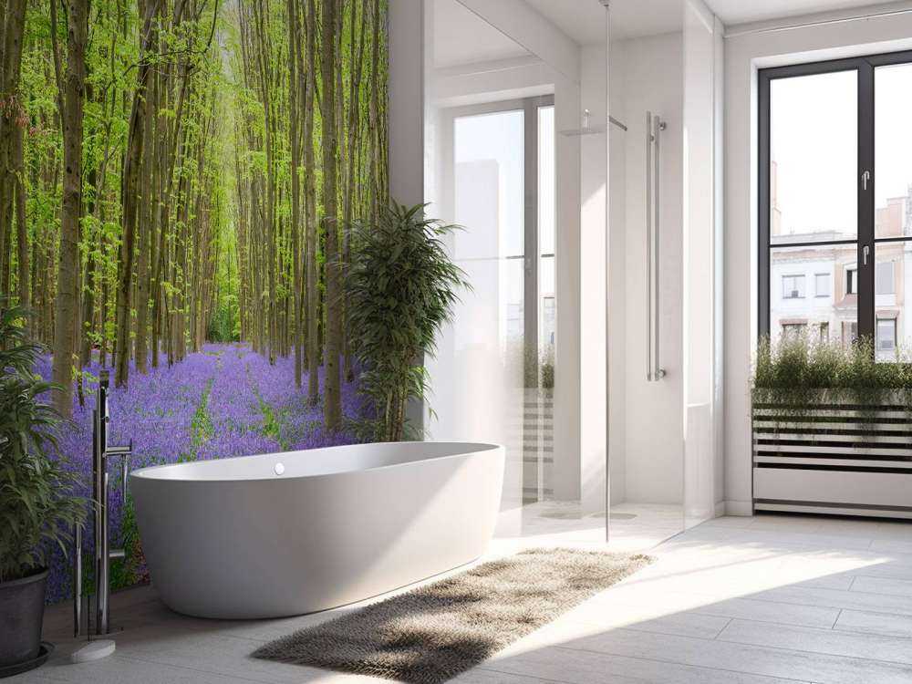 Ślady opon przez las