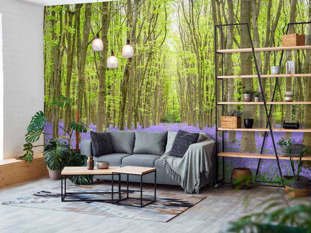 Ślady opon przez las