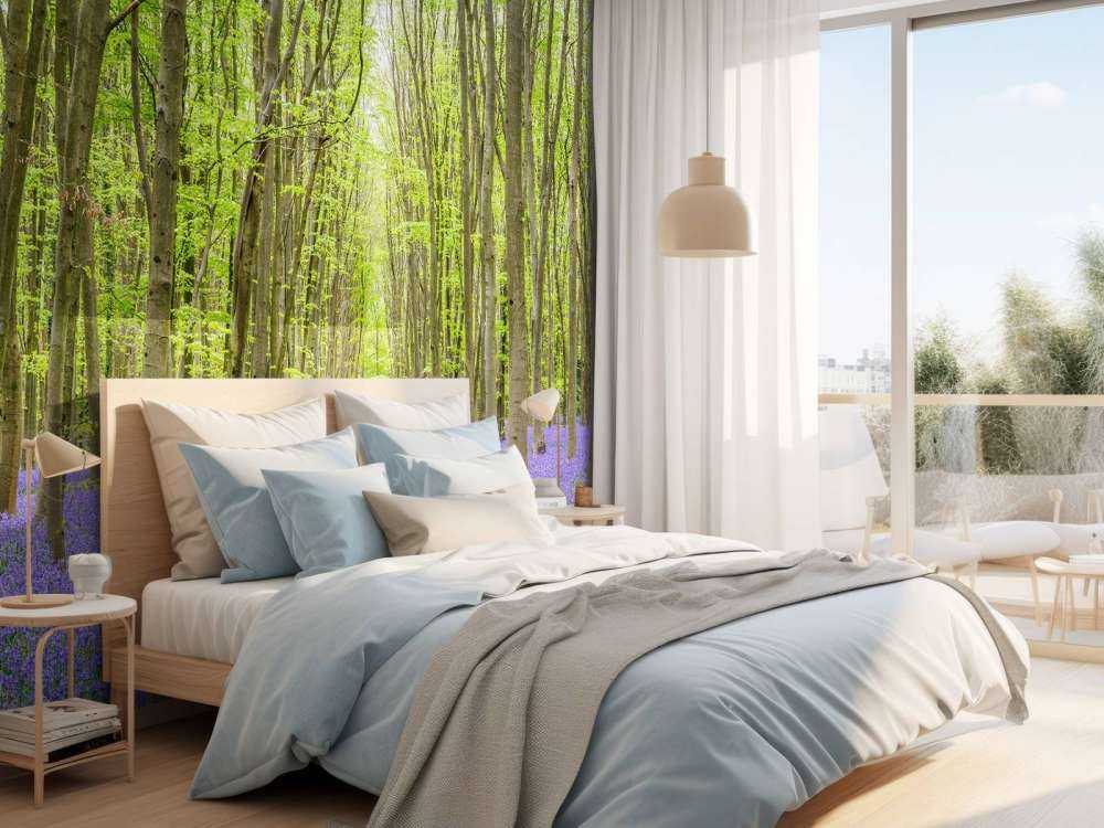 Ślady opon przez las