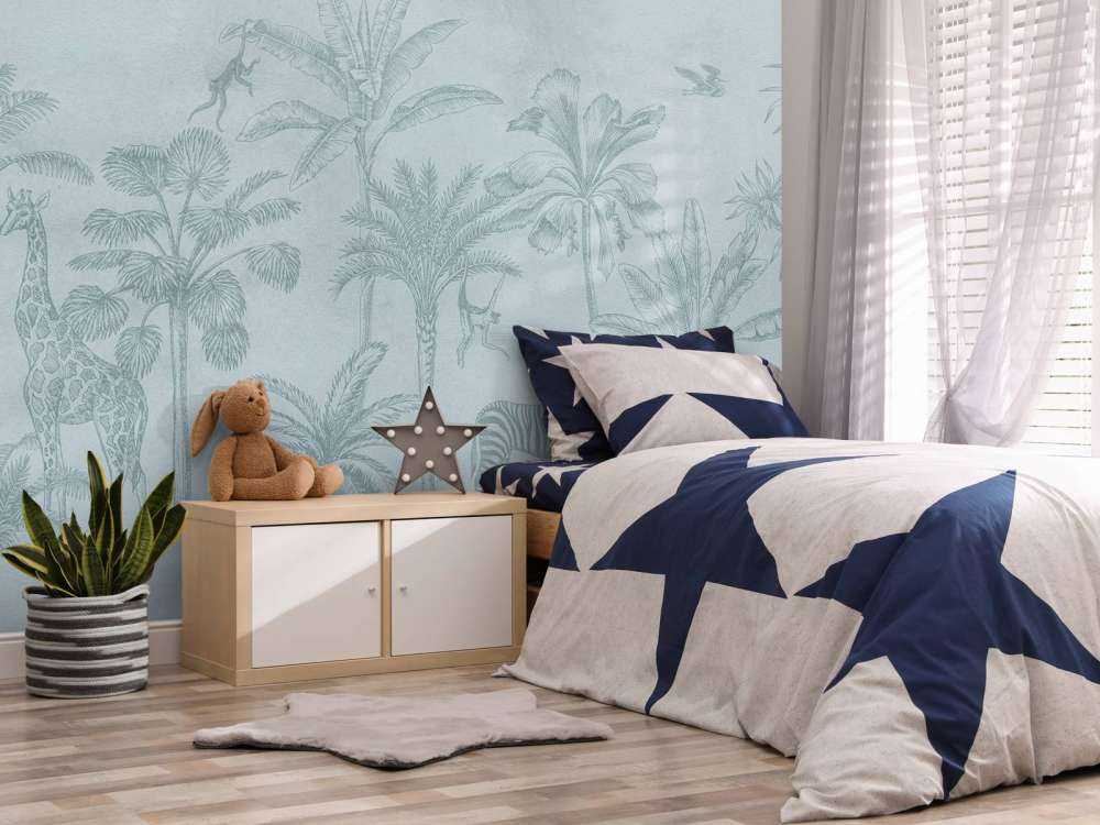 Tropikalne zwierzę dżungla niebieski