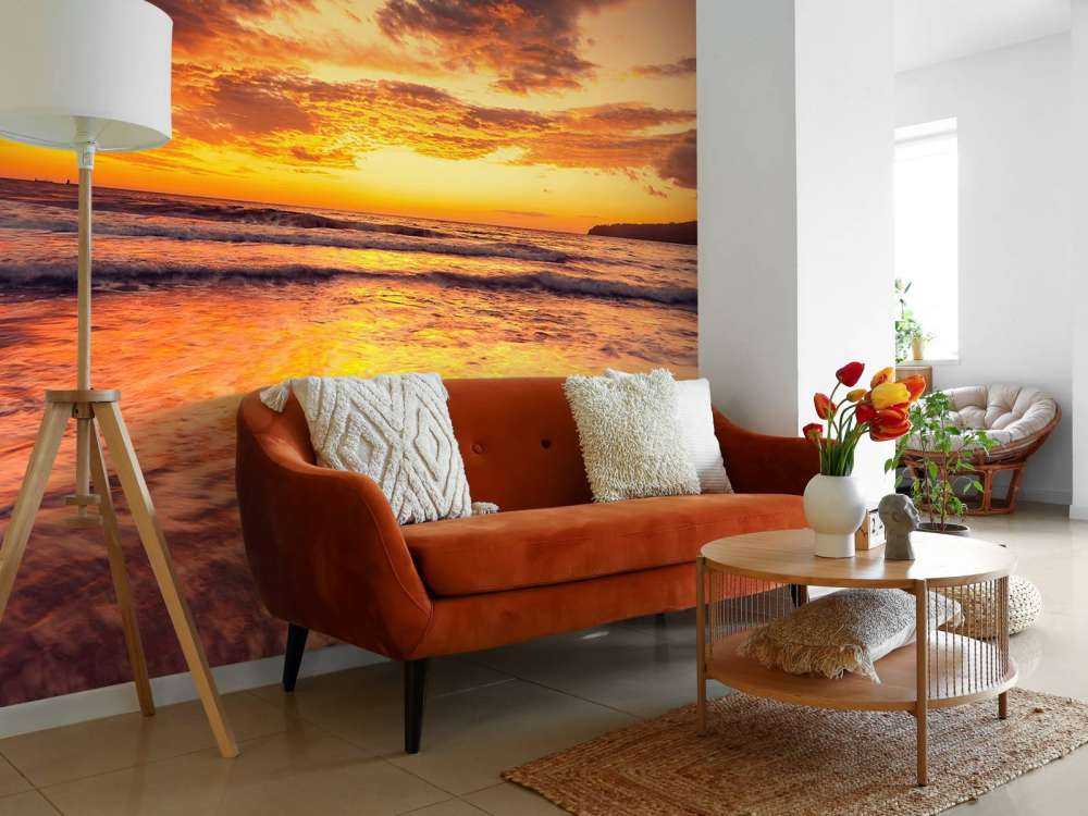 Piękny wschód słońca