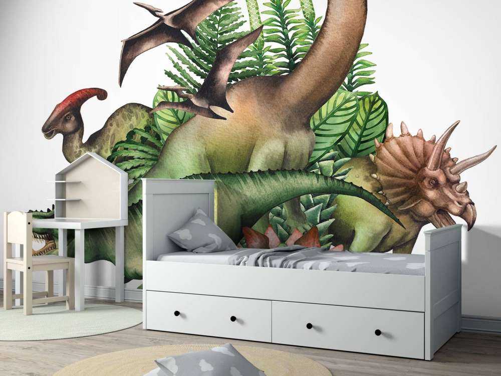 Akwarelowe dinozaury