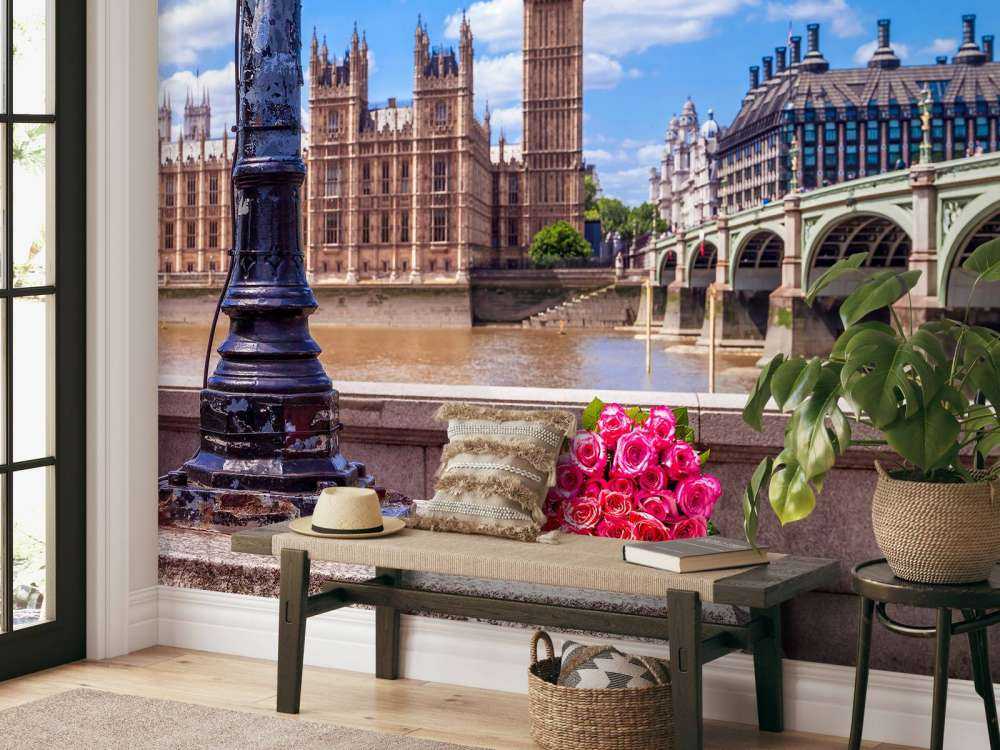 Różowe róże w Londynie