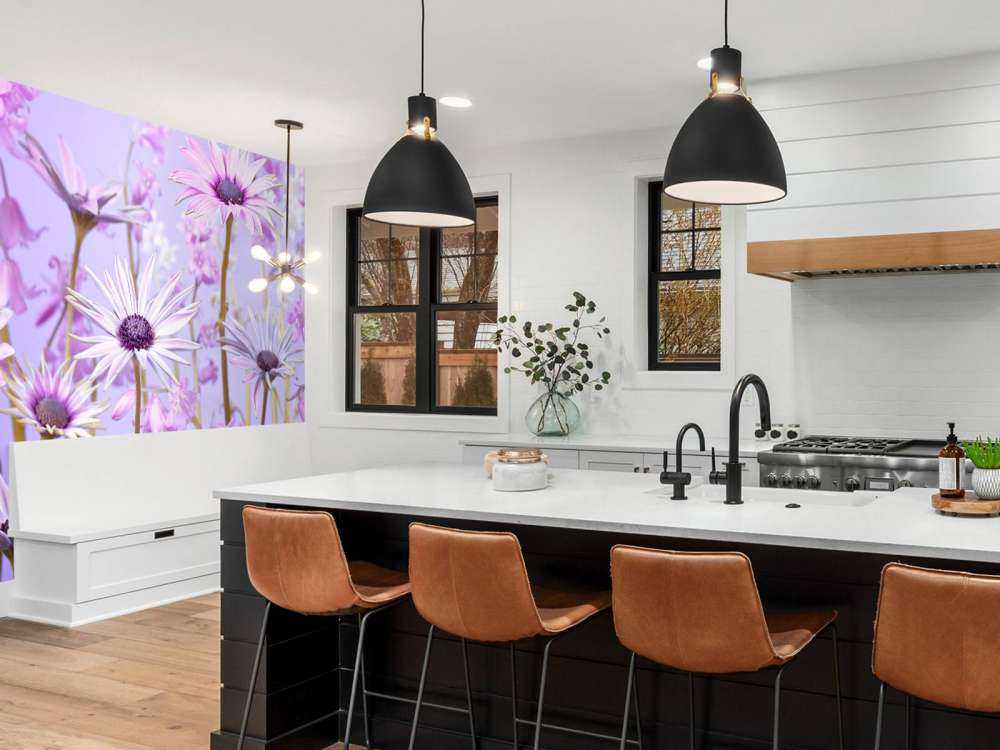 Kolorowe fioletowe kwiaty