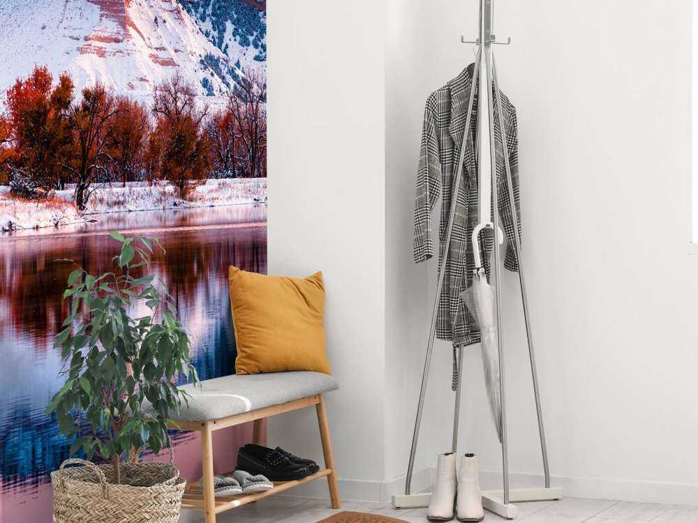 Różowy zachód słońca