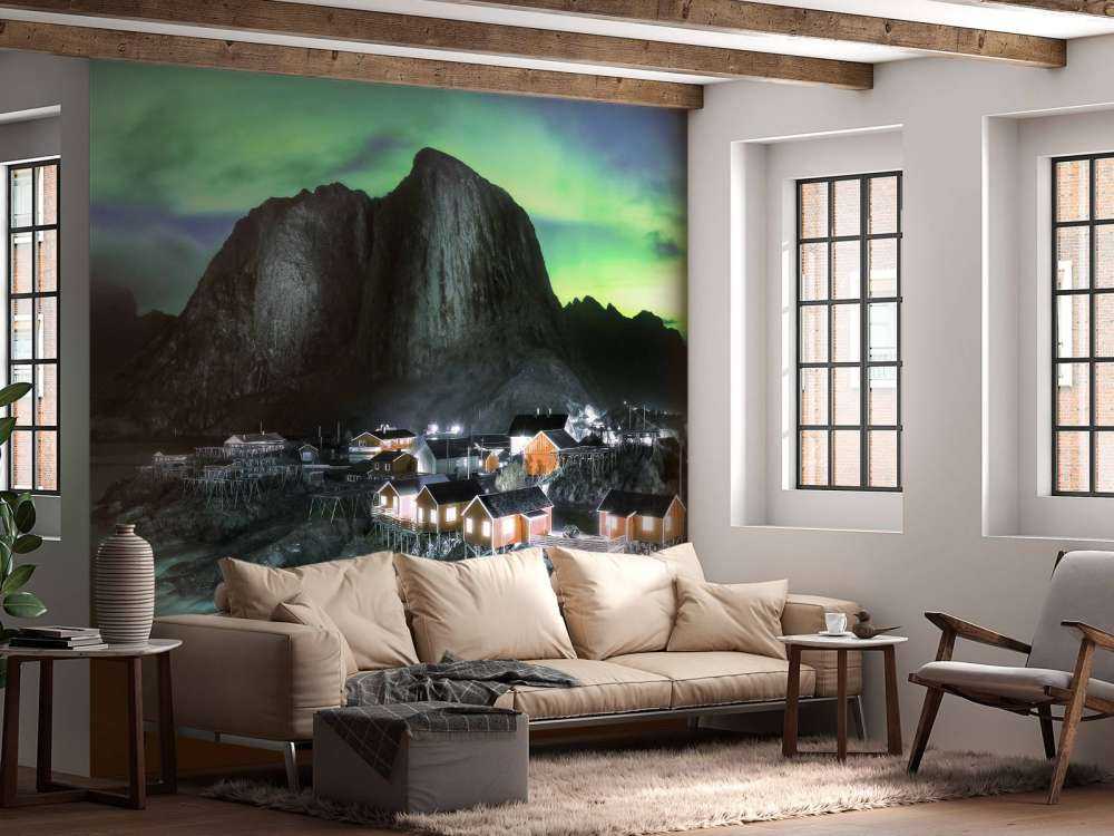 Zorze polarne nad Hamnøy