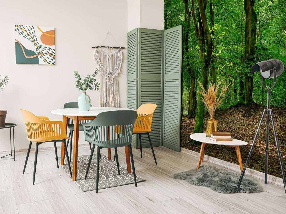 Drzewa z zielonymi liśćmi 