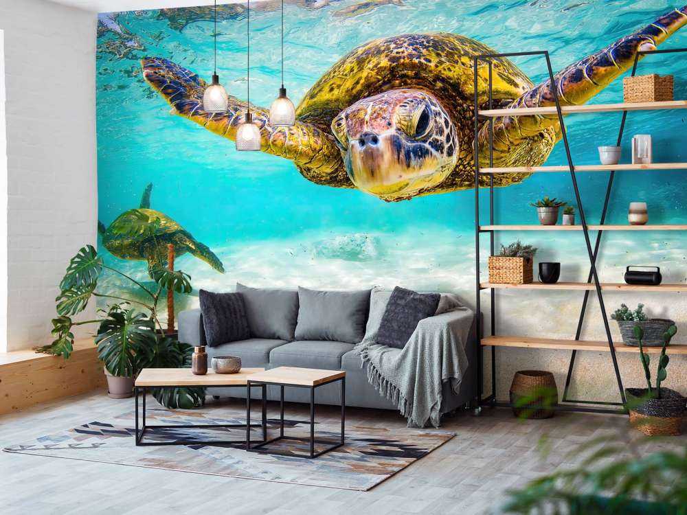 Żółw morski w oceanie