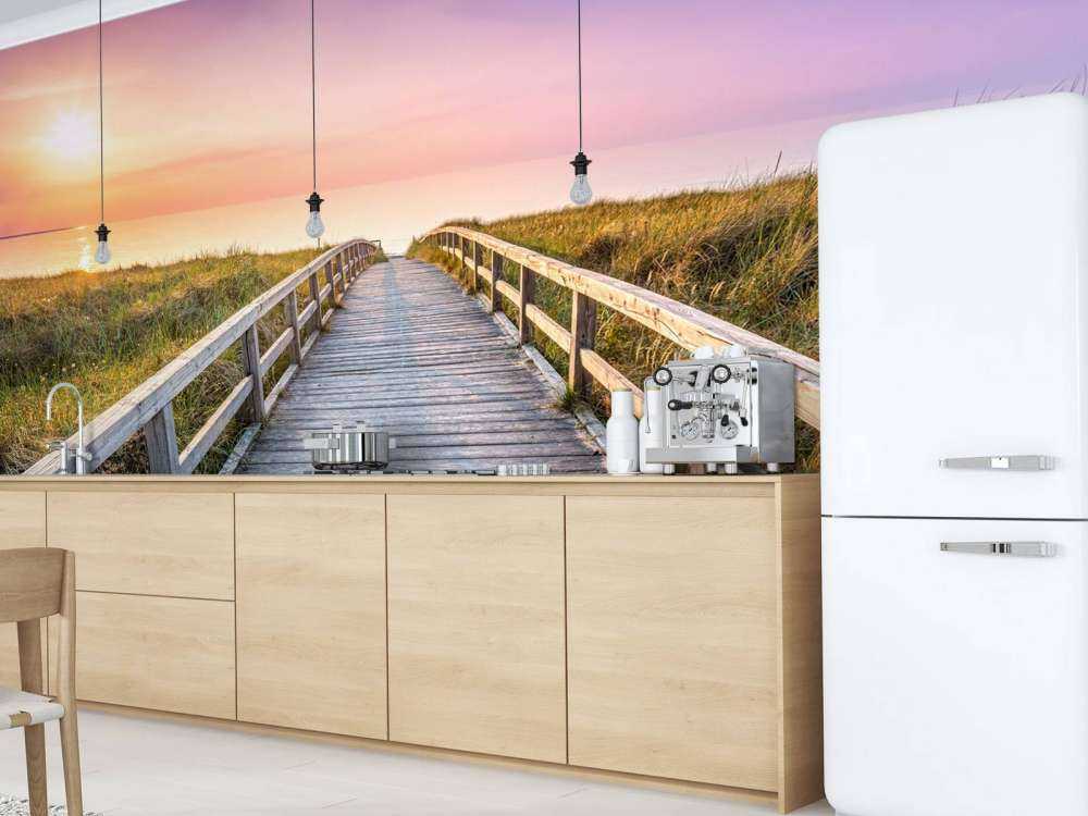 Plaża o zachodzie słońca