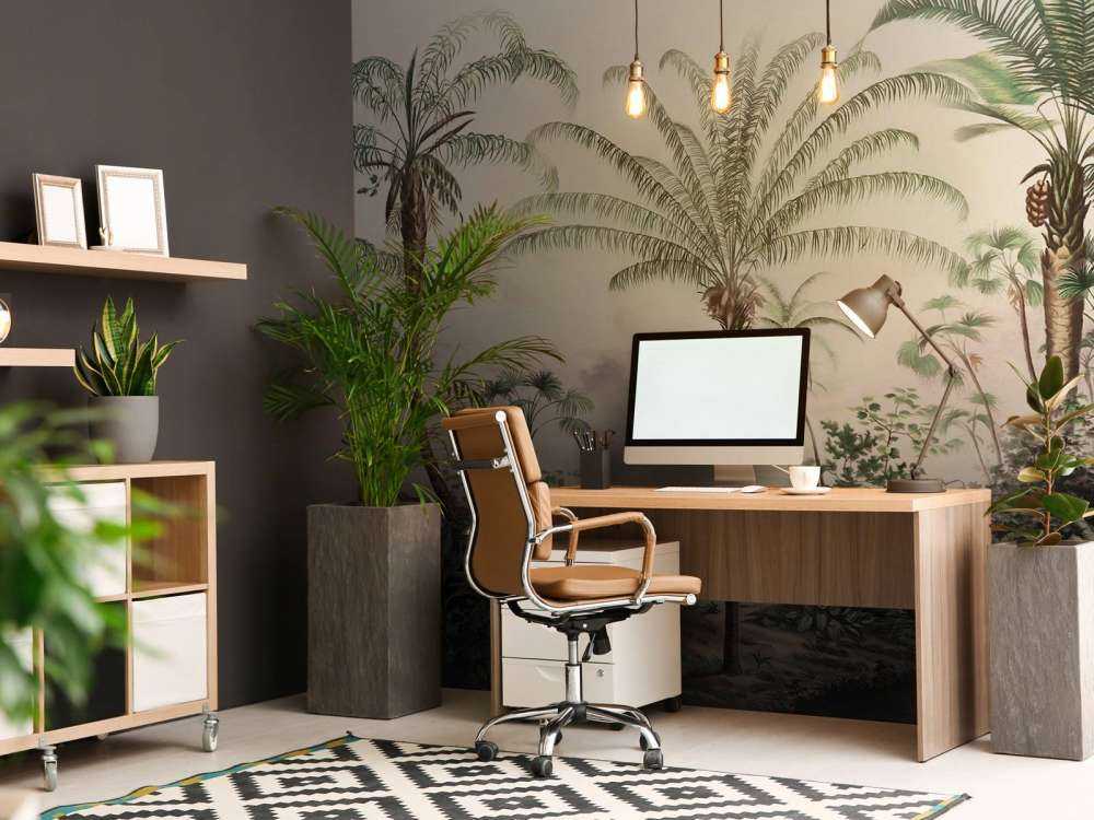 Romantyczne Tropiki Ciemna Zieleń