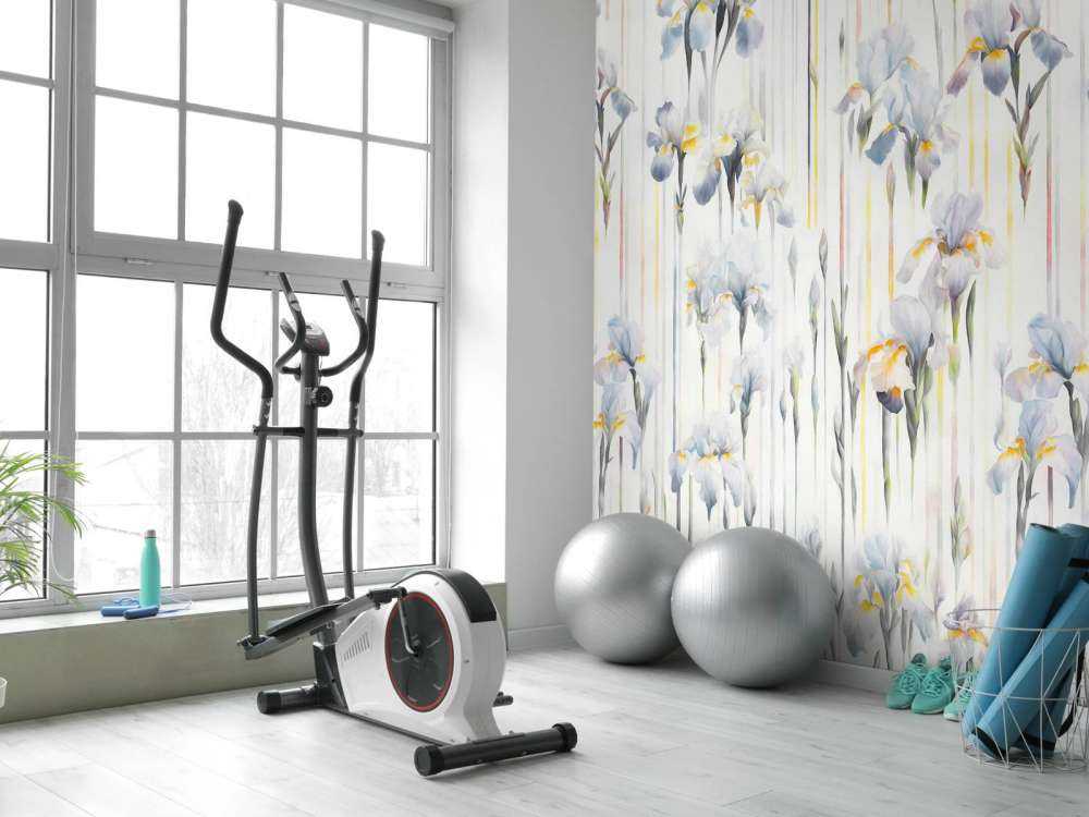 Irysy i paski bezszwowe niebieskie