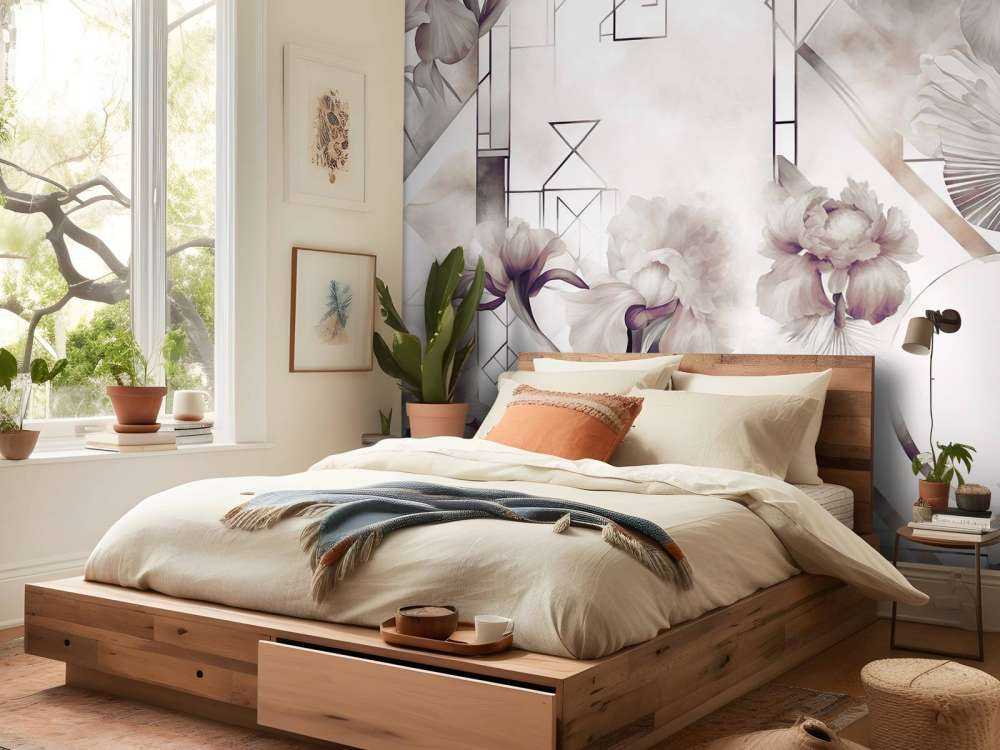 Geometria akwarelowa brązowa