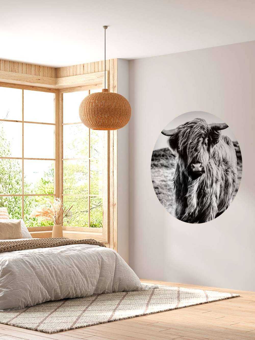 Szkocka rasa wyżynna w czerni i bieli