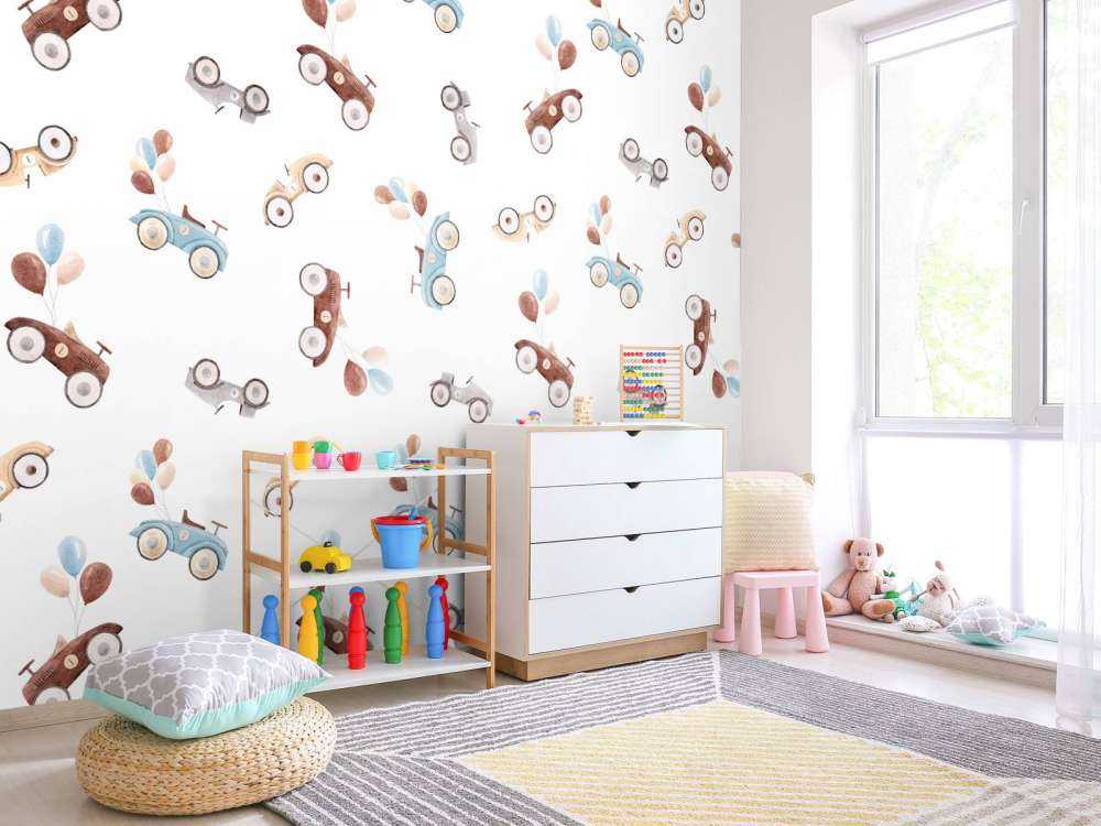 Samochody namalowane akwarelą