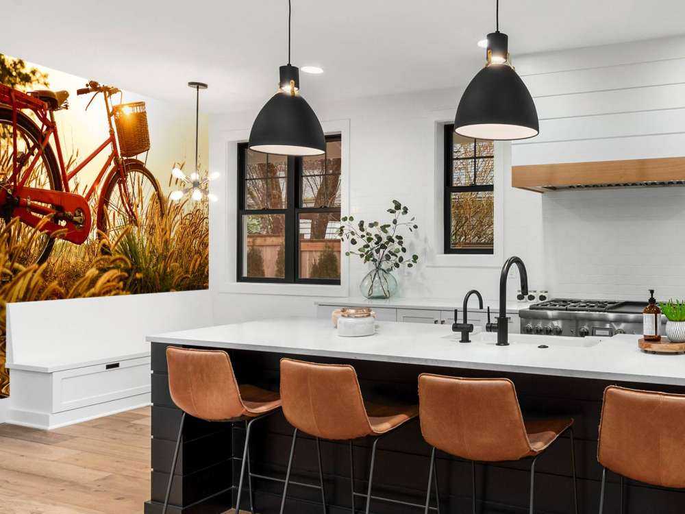 Rower na zachodzie słońca