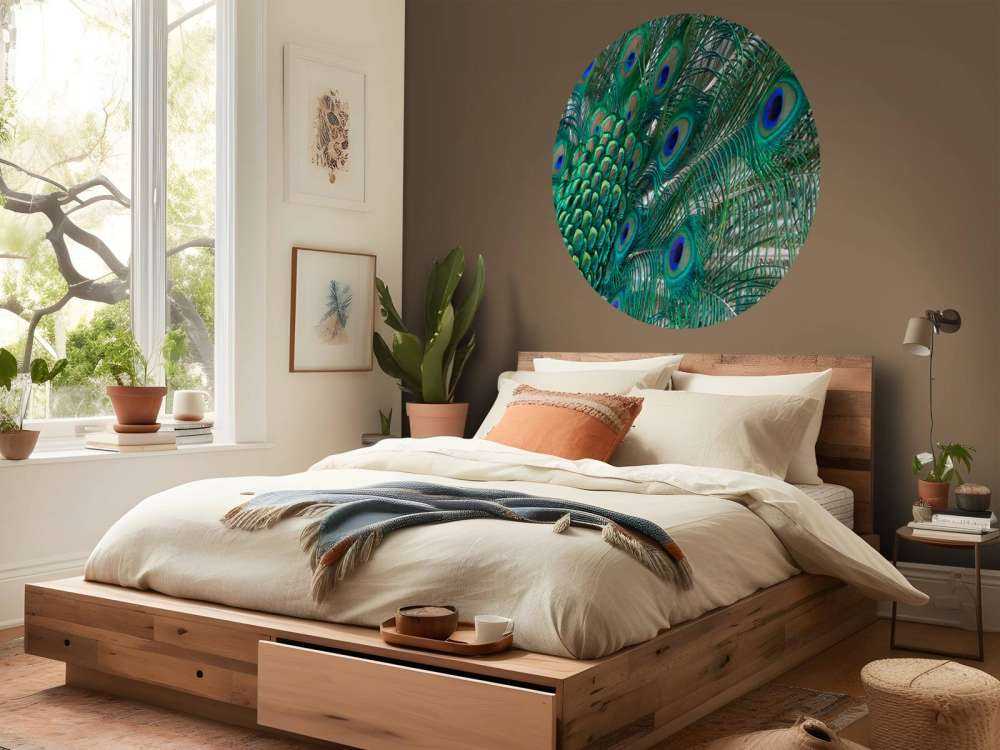 Kolorowe upierzenie pawia