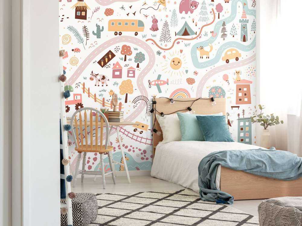 Dziecięca mapa świata