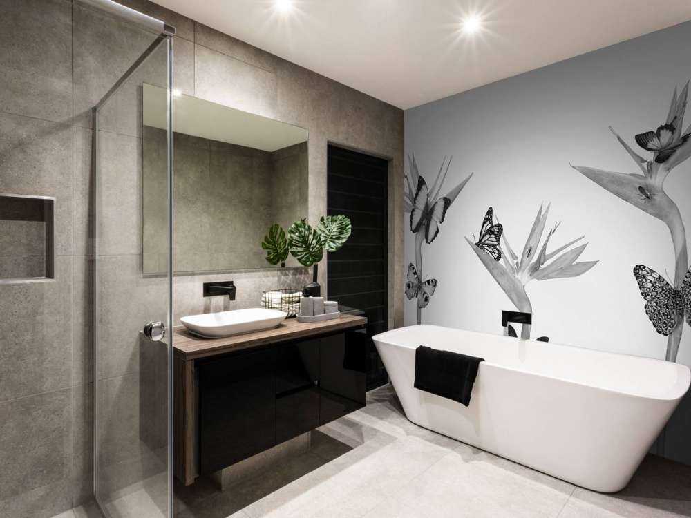 Motyle na rajskich kwiatach