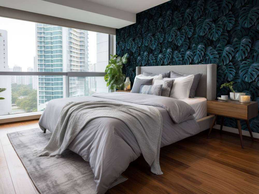 Tropikalna zieleń liści Monstery