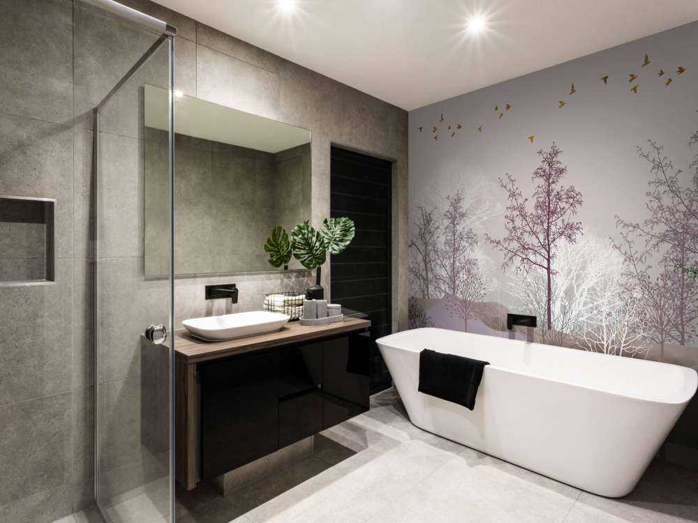 Krajobraz z drzewami