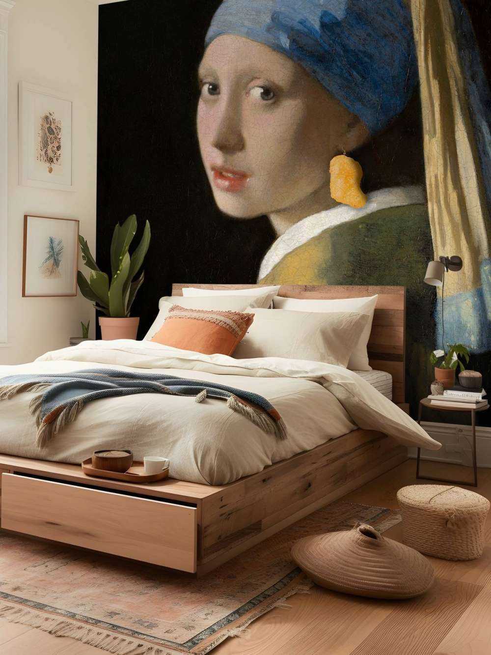 Dziewczyna z kawałkiem kurczaka