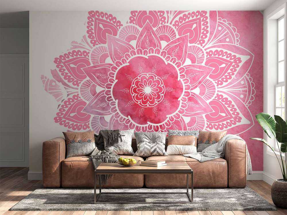 Mandala z motywem kwiatowym