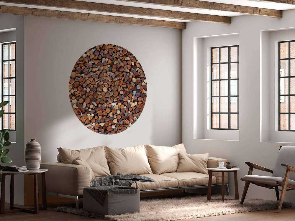 Drewno ułożone w stosy