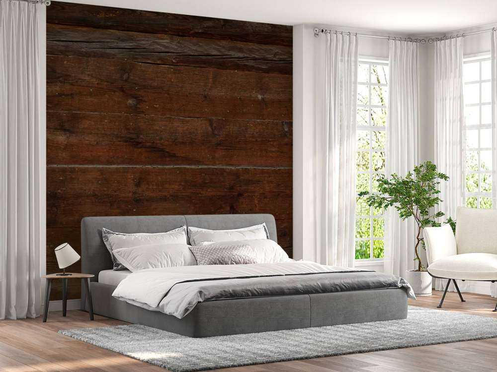 Różne deski z ciemnego drewna